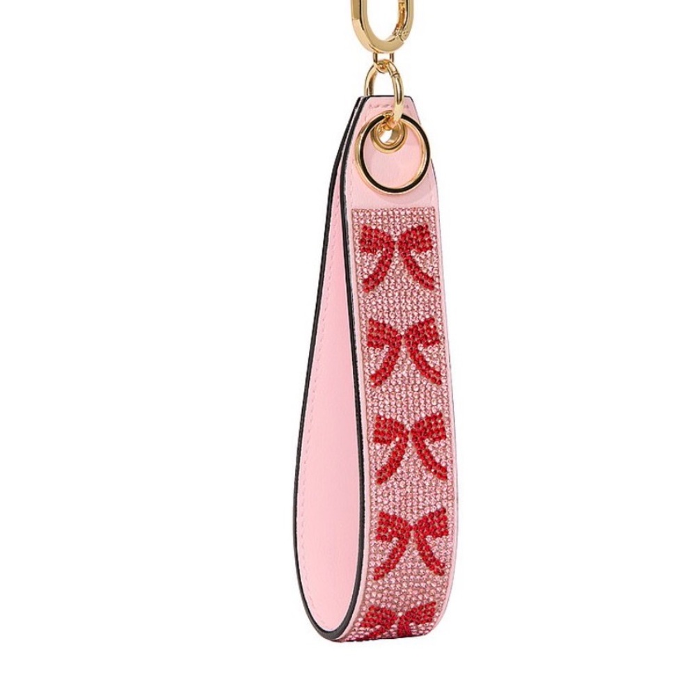 Victoria's Secret Pink and Red Bow Key Holder